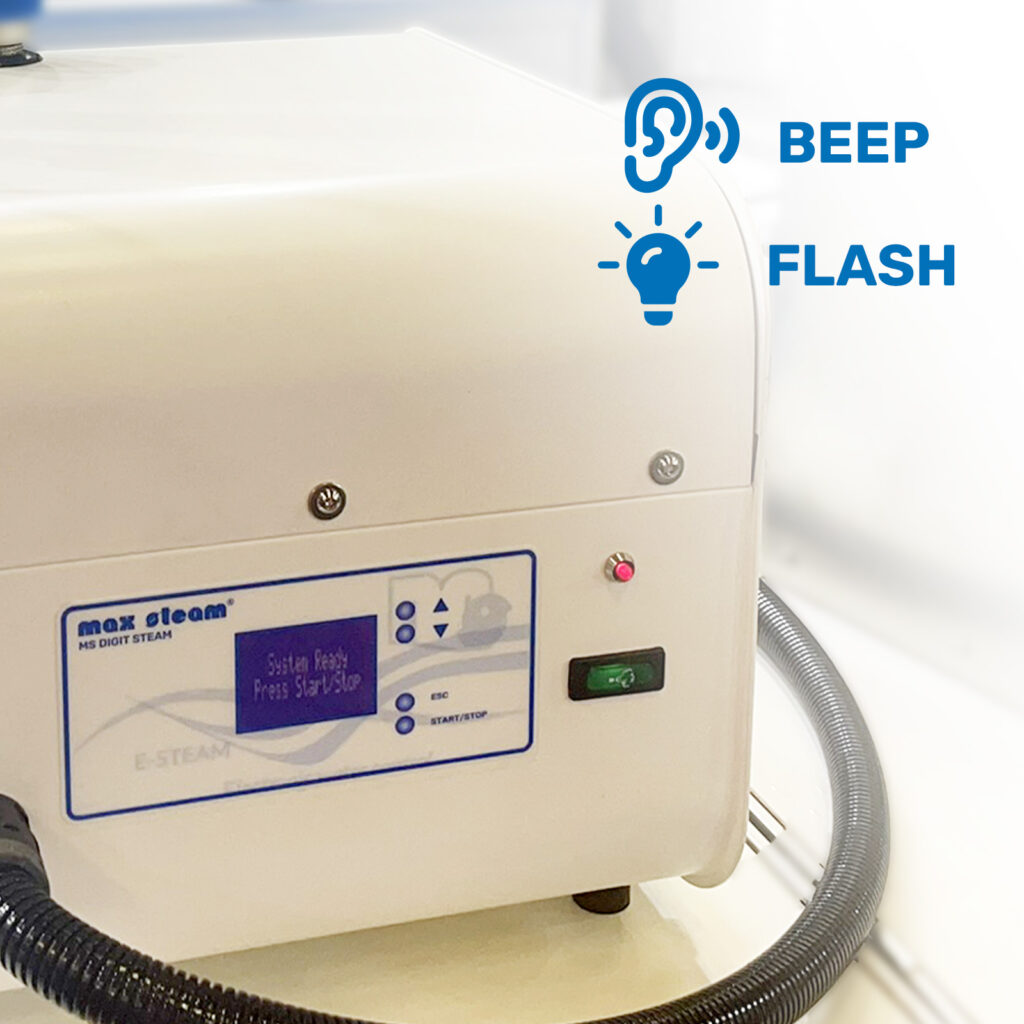 MS DIGIT STEAM closeup with Beep and Flash icons